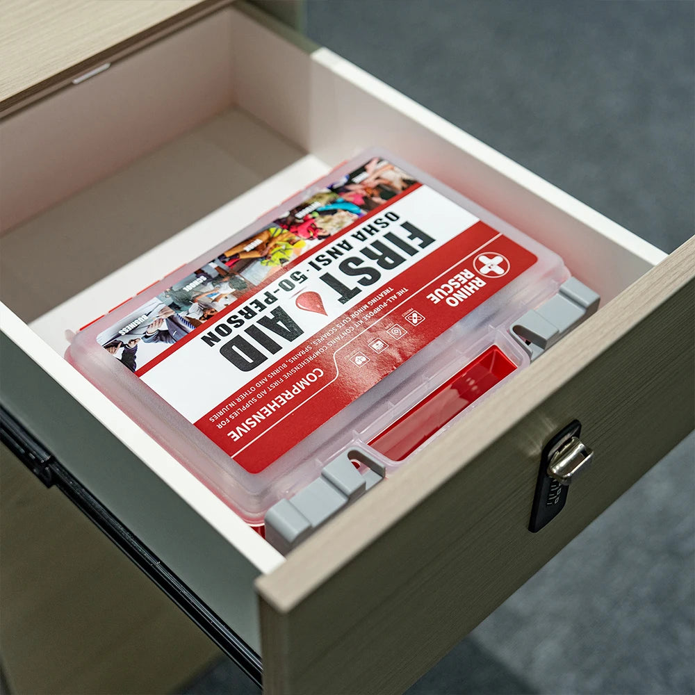 Rhino Rescue First Aid Kit For Home, Office And Travel