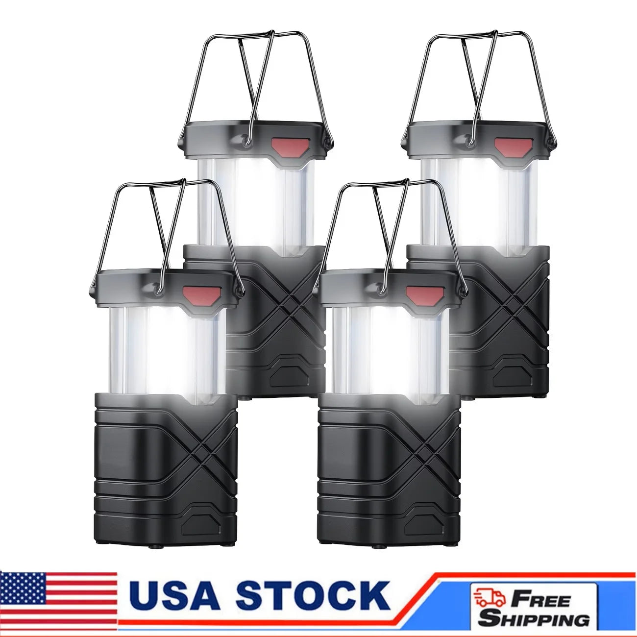 Solar Camping Lantern Rechargeable LED USB C Solar Powered
