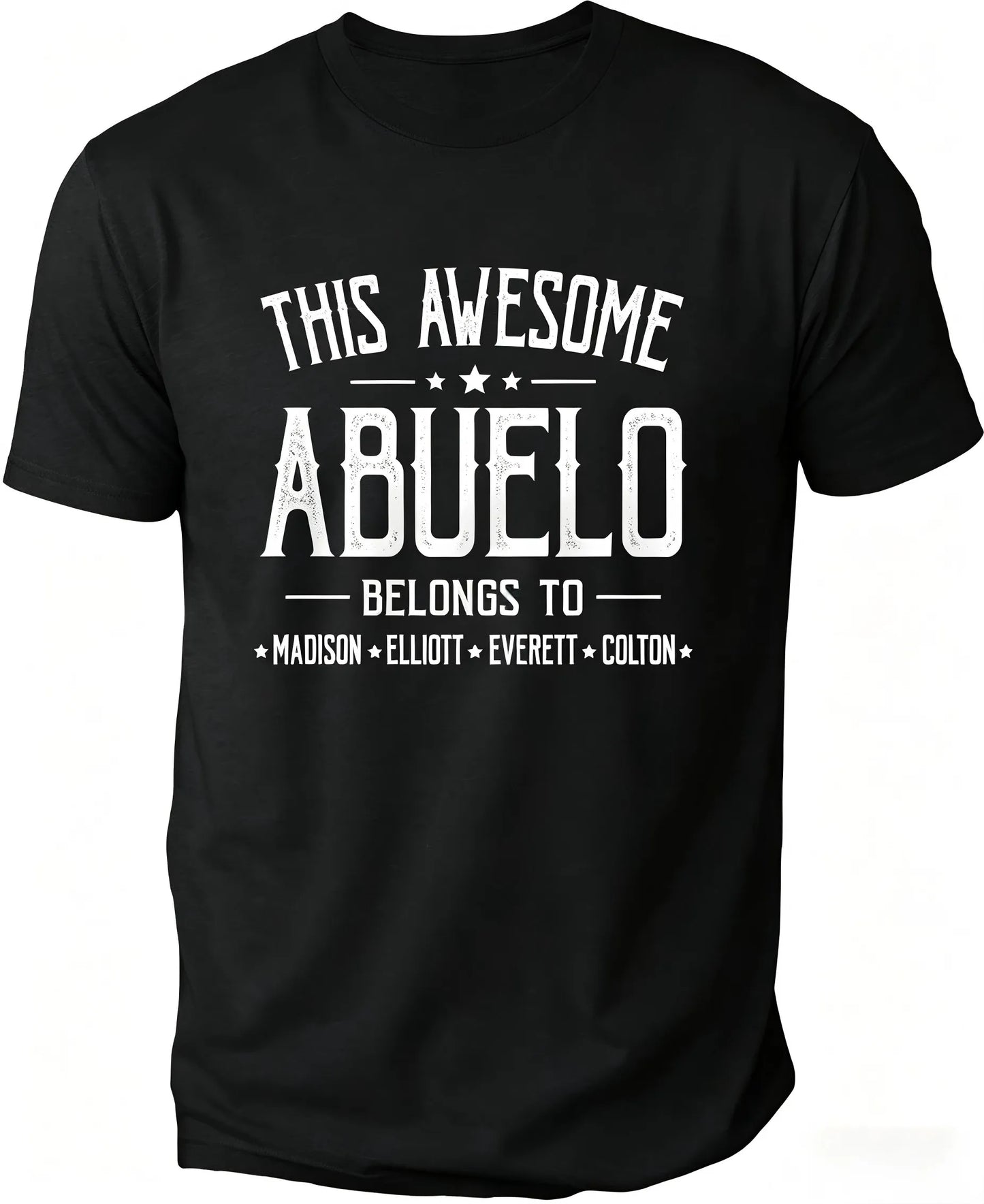 Personalized Grandpa Shirt With Grandkids Names