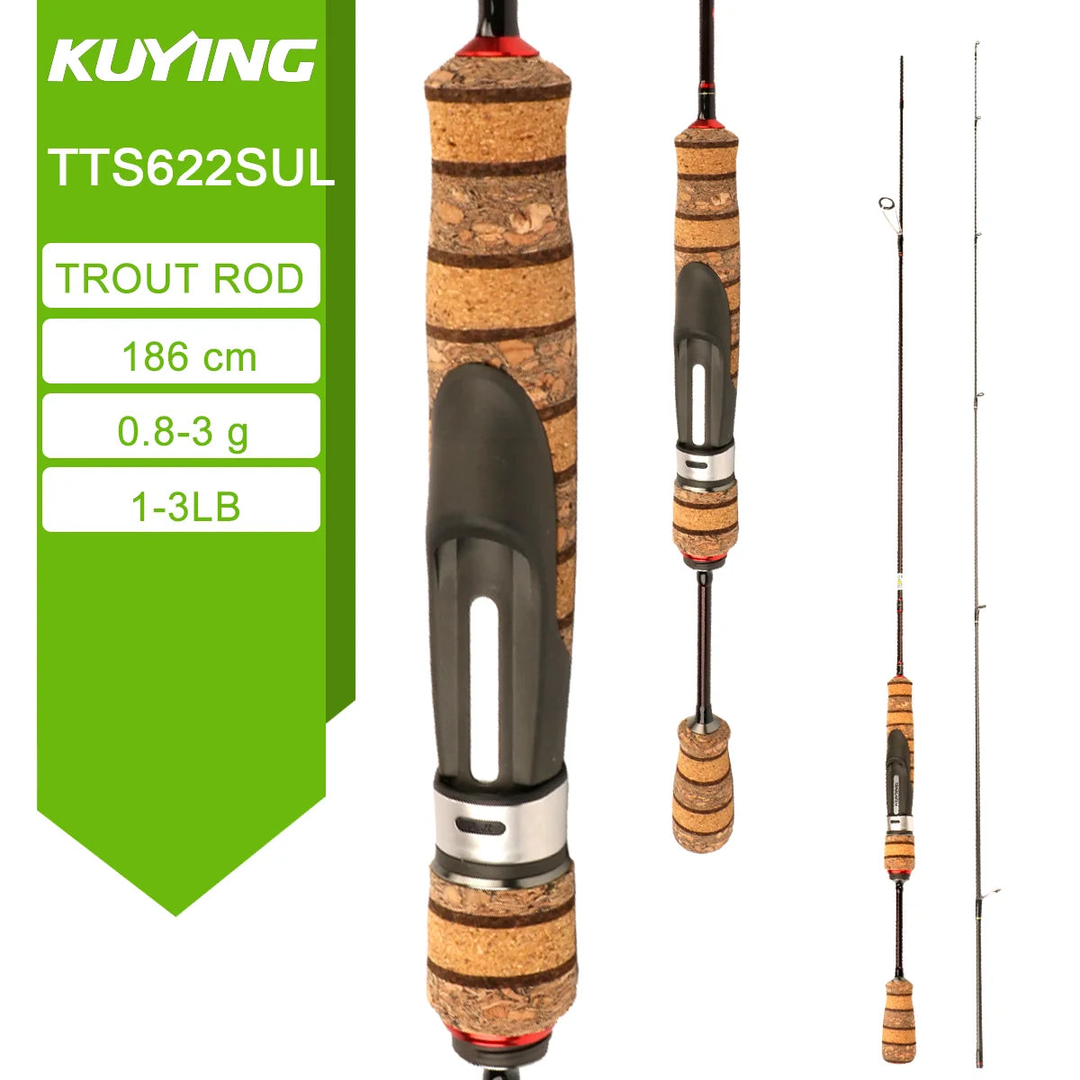KUYING TETON Spinning Casting Rod with Fuji Guides
