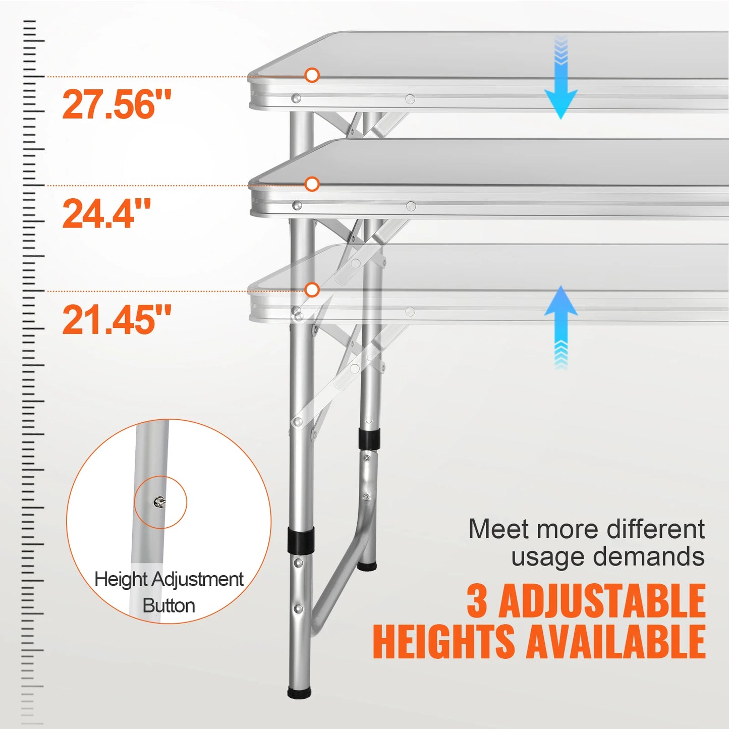 VEVOR Camping Kitchen Table Quick Setup Folding Table