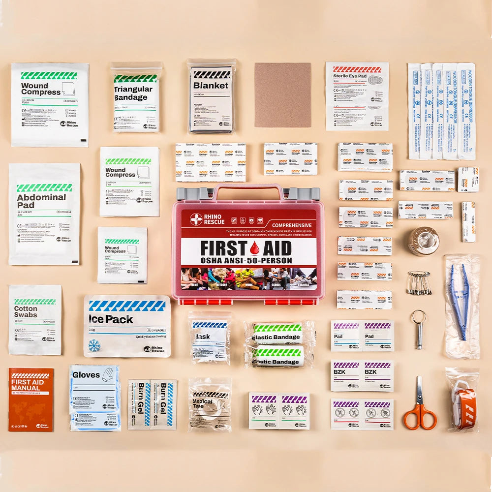 Rhino Rescue First Aid Kit For Home, Office And Travel