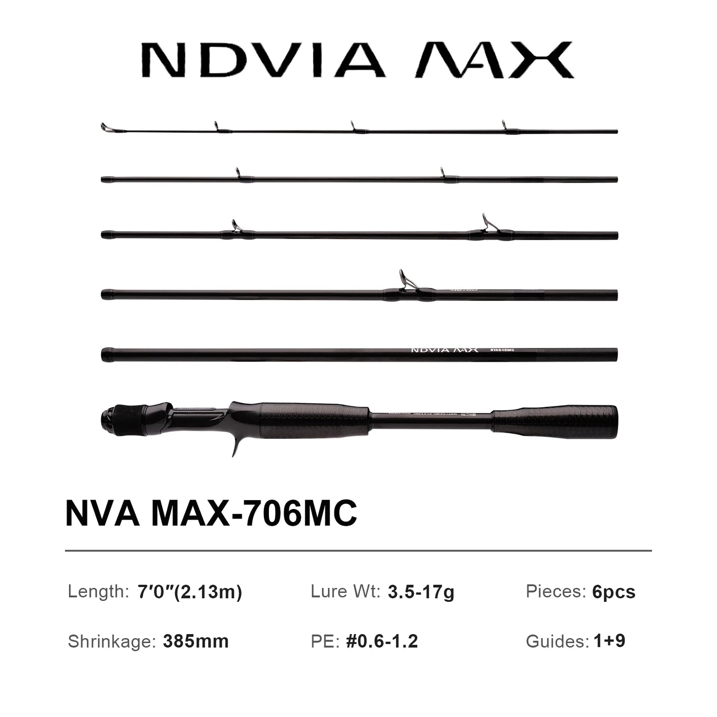 Pure-Lure Ndvia Max Ajing Eging Tubular Tip Rod