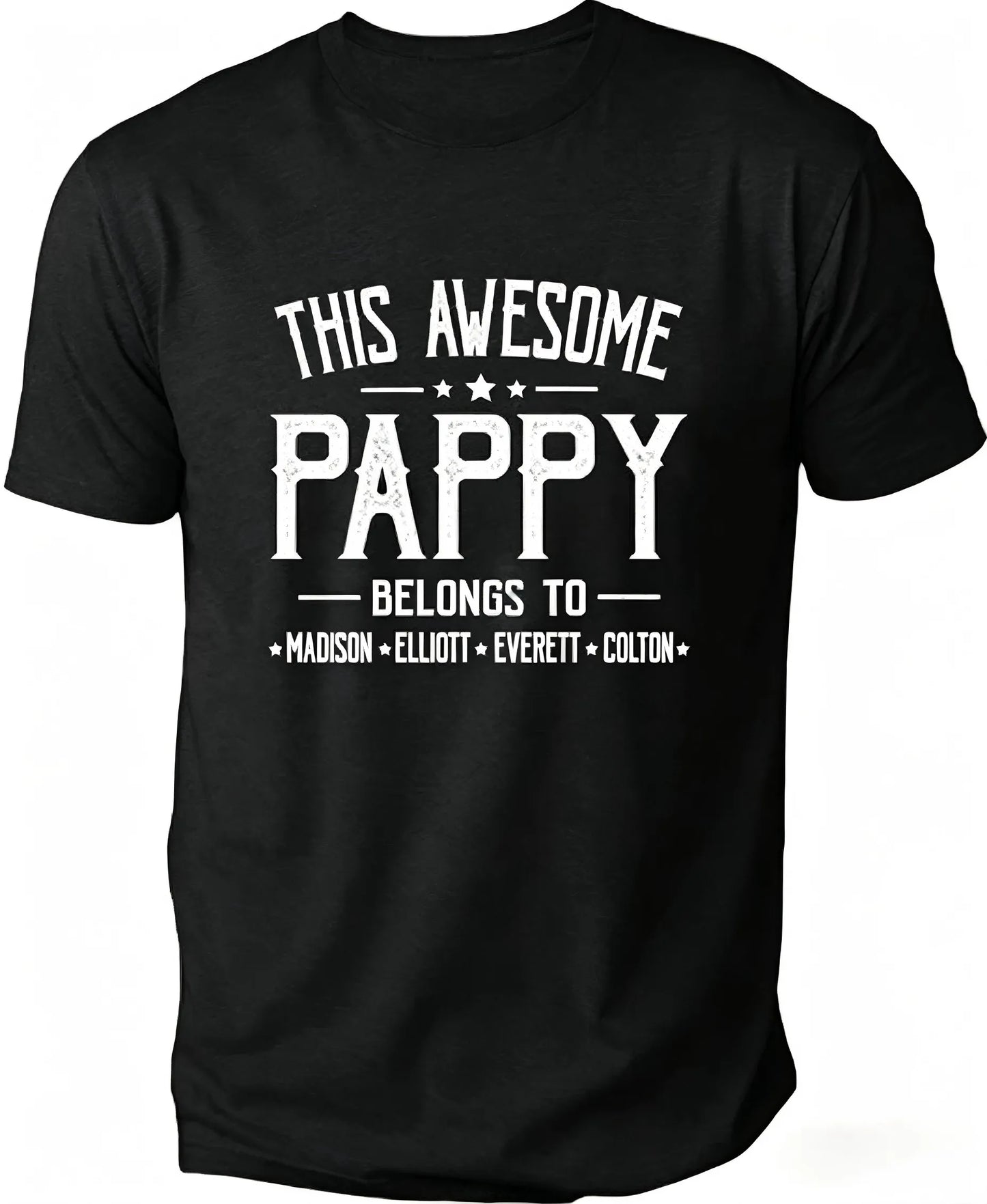Personalized Grandpa Shirt With Grandkids Names