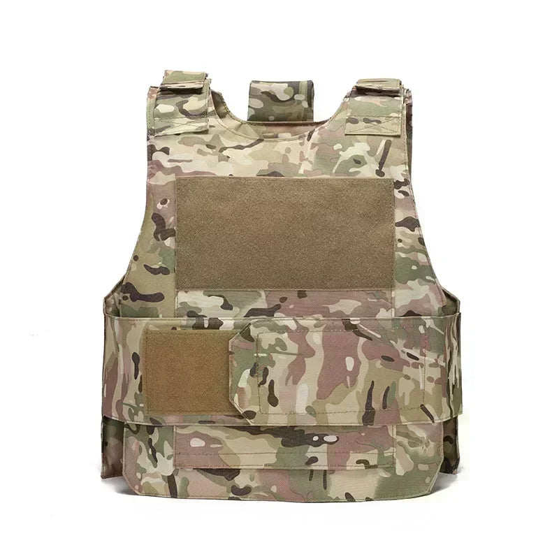 SMHXIANGQIANJIN Tactical Vest Carrier Armor Multi Functional CP