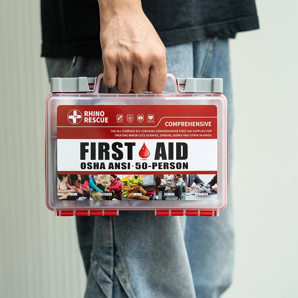 Rhino Rescue First Aid Kit For Home, Office And Travel