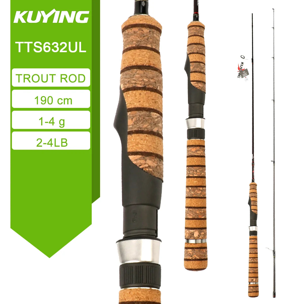Kuying Teton Spinning Casting Rod for Lure Fishing BFS Pole
