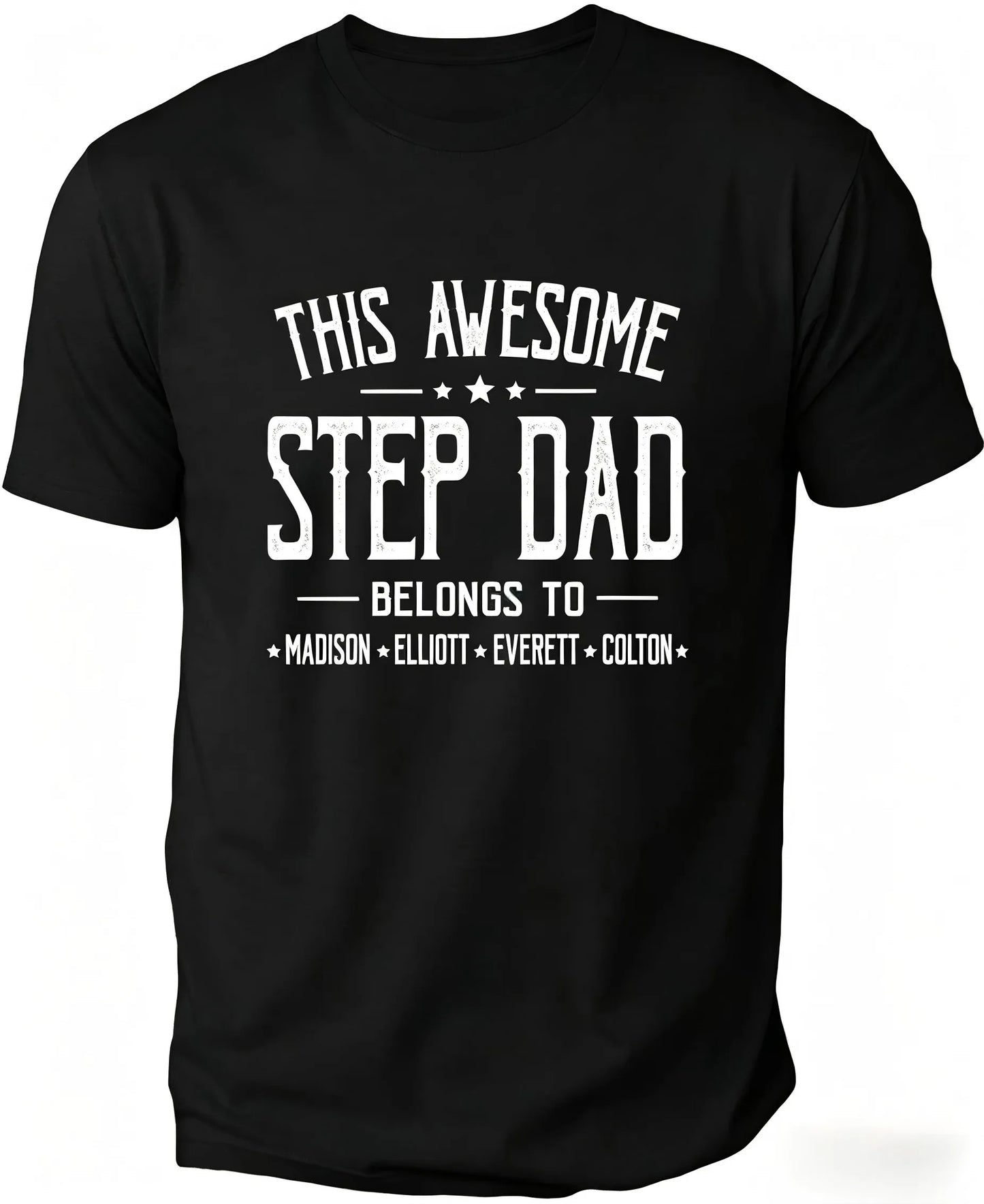 Personalized Grandpa Shirt With Grandkids Names
