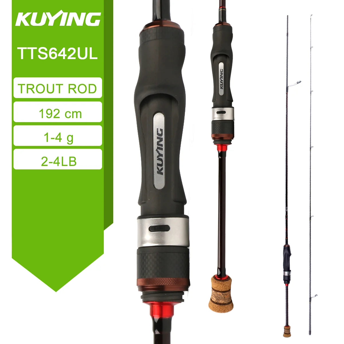 Kuying Teton Spinning Casting Rod for Lure Fishing BFS Pole