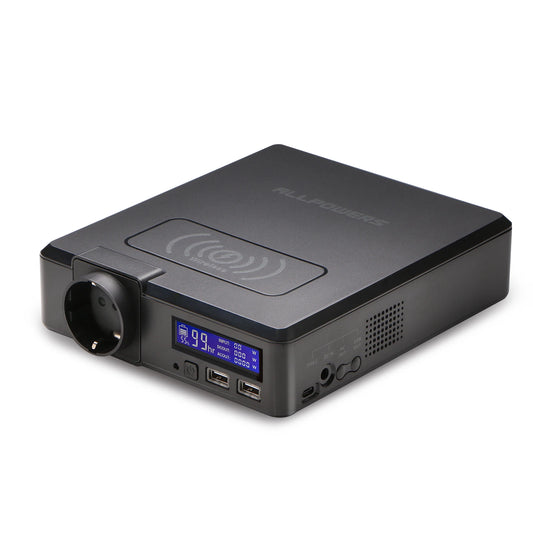 ALLPOWERS Solar Power Bank 154Wh 41600mAh Portable Power Station 200W