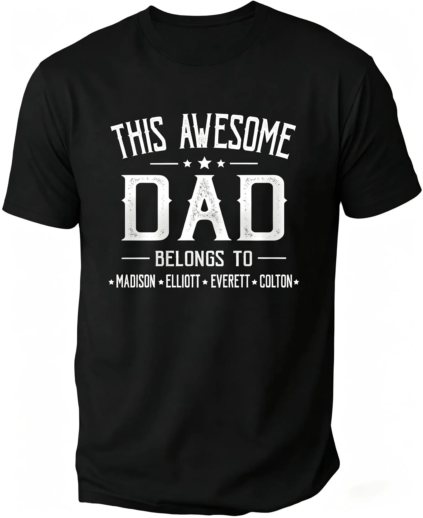 Personalized Grandpa Shirt With Grandkids Names