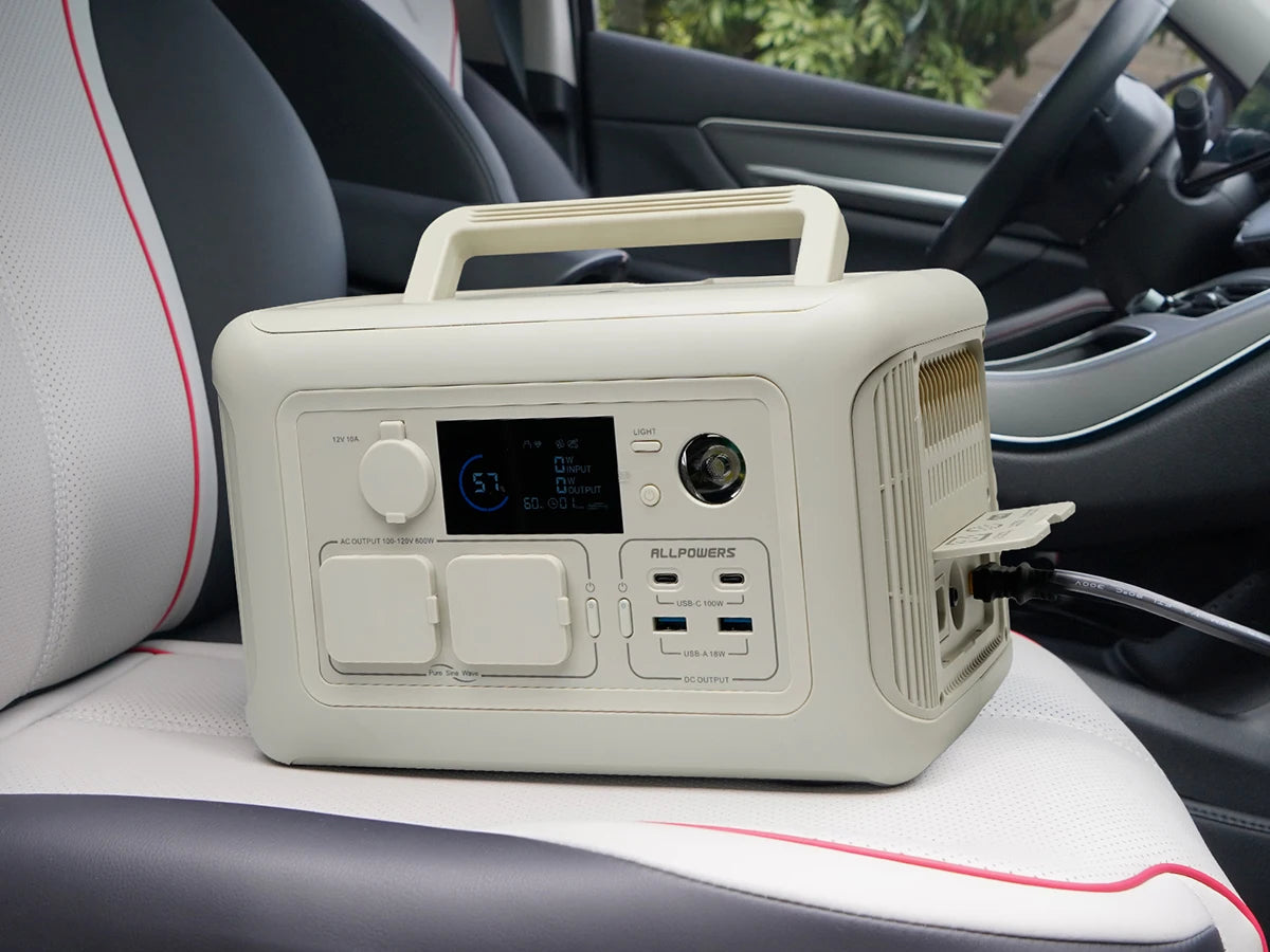ALLPOWERS R600 Portable Power Station Pure Sine Wave 299Wh With Solar Panel