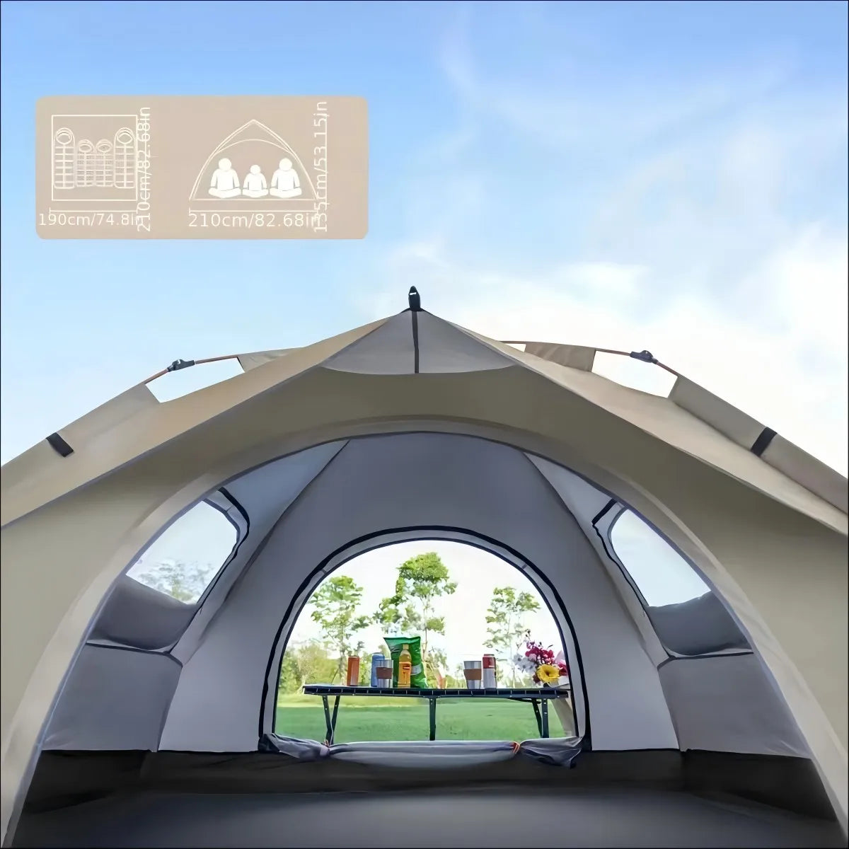 Pakicetus Auto Tent Quick Setup Sunshade All Weather Portable