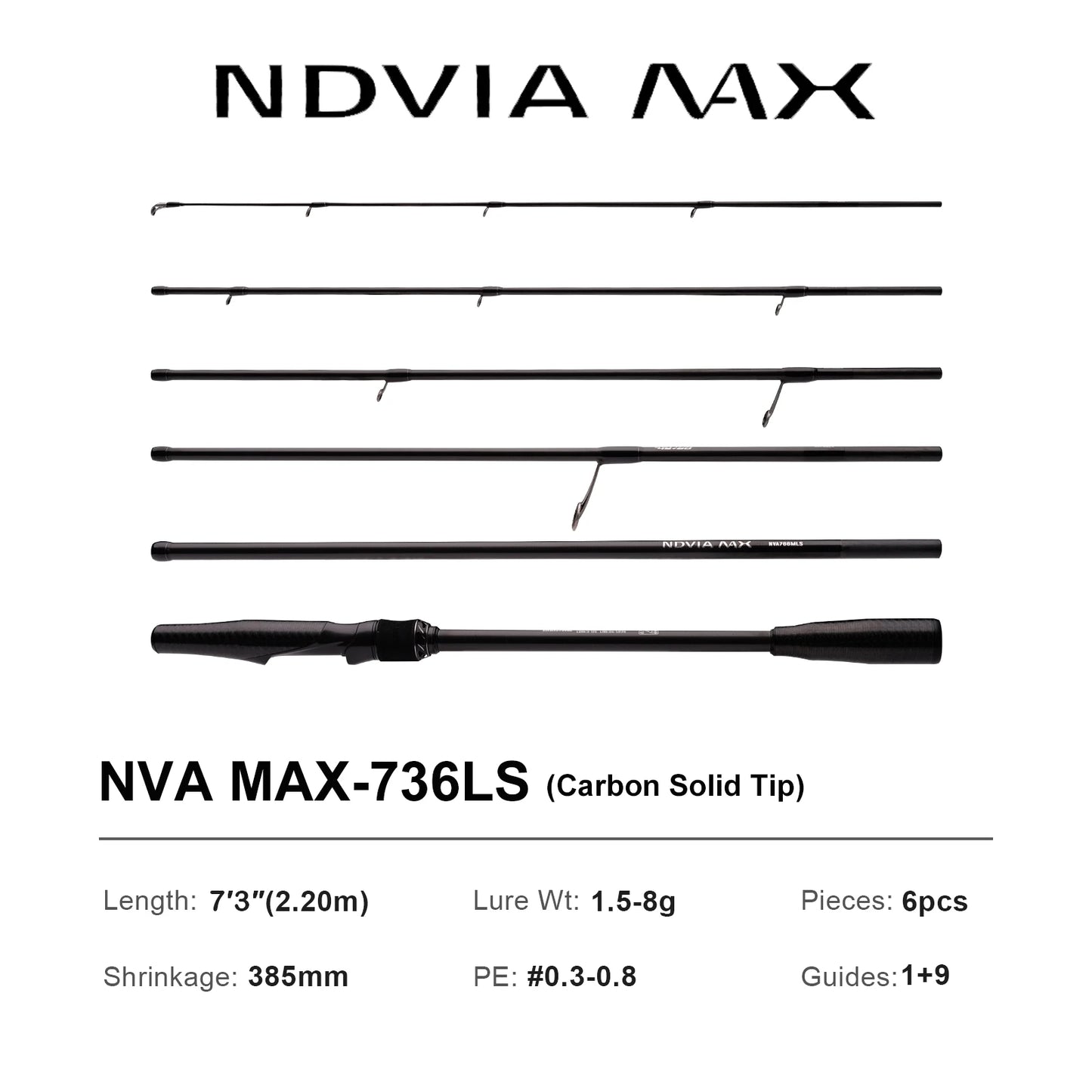 Pure-Lure Ndvia Max Ajing Eging Tubular Tip Rod