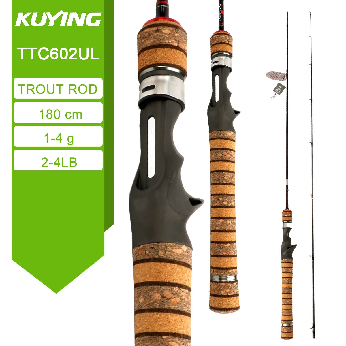 KUYING TETON Spinning Casting Rod with Fuji Guides