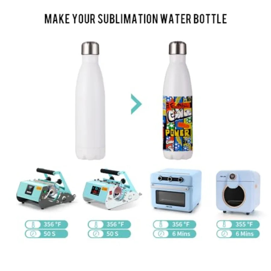 Sublimation Water Bottle Blanks Stainless Steel Tumbler With Lid