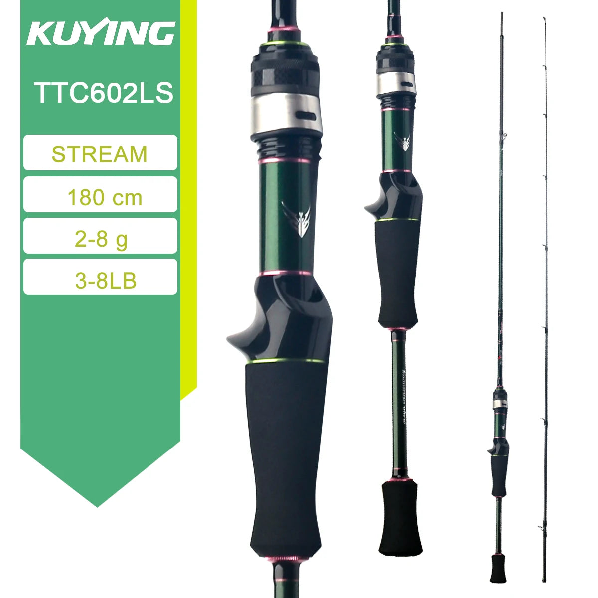 KUYING TETON Spinning Casting Rod with Fuji Guides
