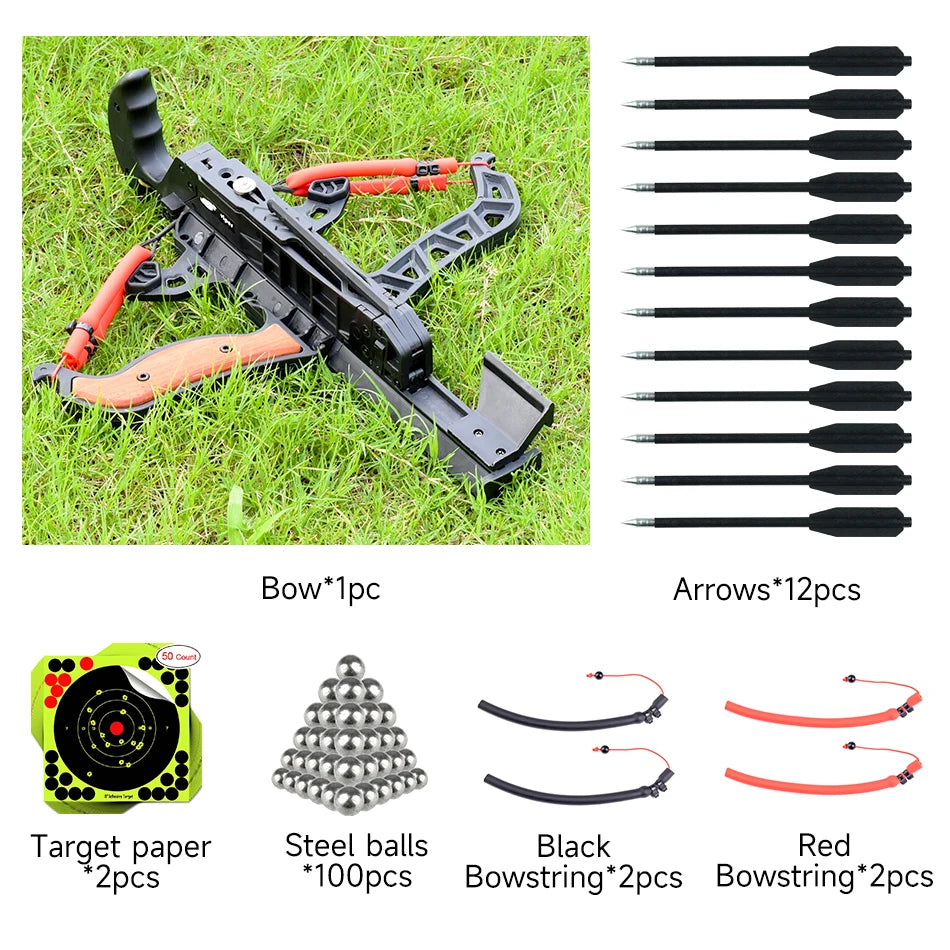 Archery And Steel Ball Dual Purpose Bow For Outdoor Practice