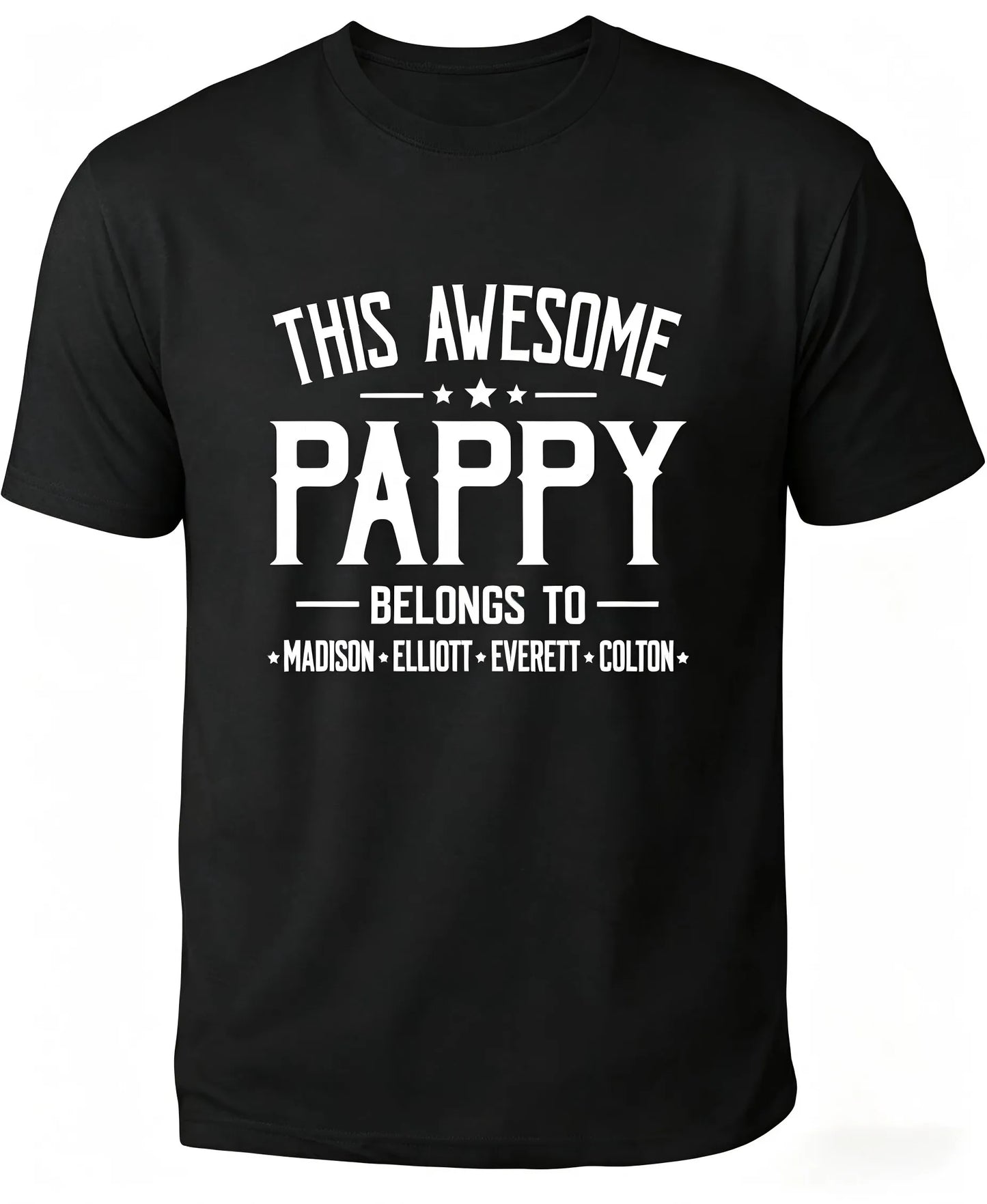 Personalized Grandpa Shirt With Grandkids Names