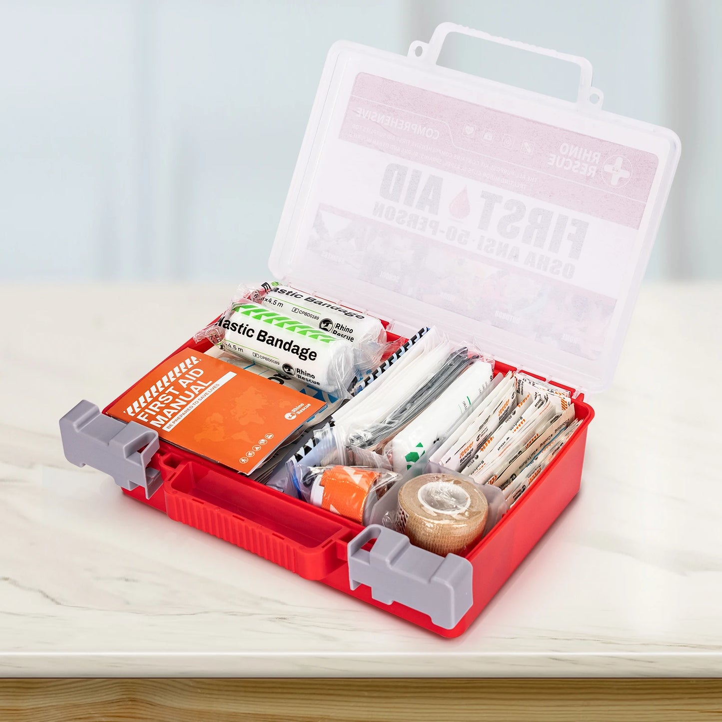 Rhino Rescue First Aid Kit For Home, Office And Travel
