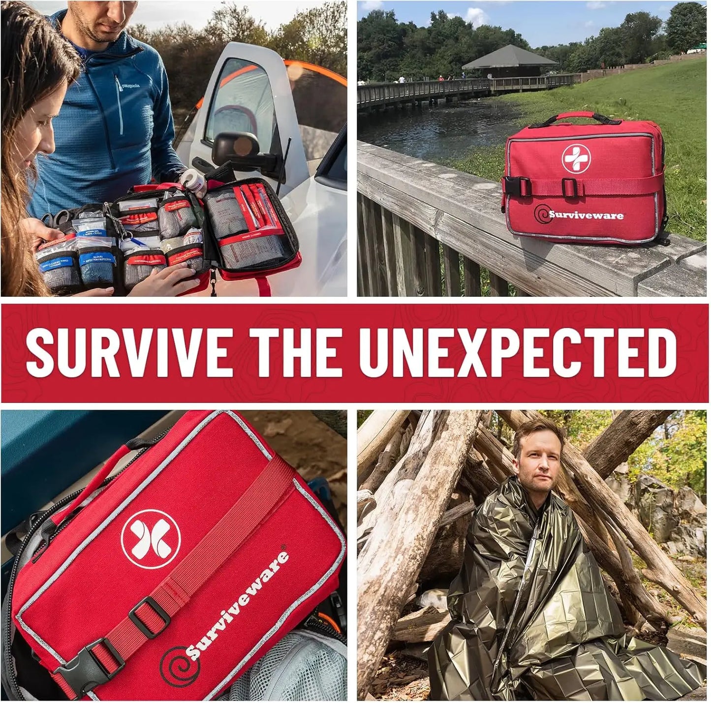 Premium 238-Piece Survival First Aid Kit For Travel And Outdoors