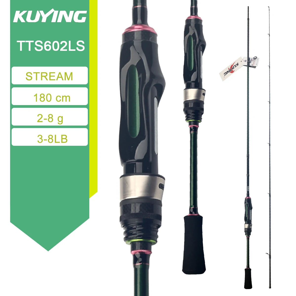 Kuying Teton Spinning Casting Rod With Fuji Parts Baitcaster