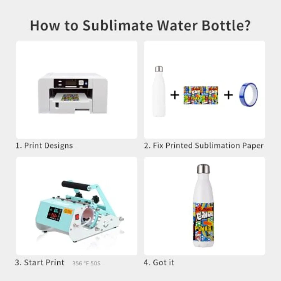 Sublimation Water Bottle Blanks Stainless Steel Tumbler With Lid